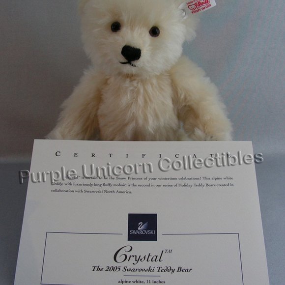 2005 Steiff Crystal Bear with Swarovski Annual Edition Star Christmas Ornament - Picture 4 of 5